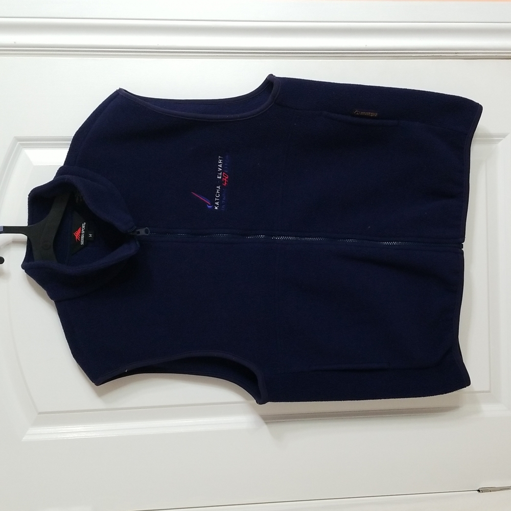 Sierra Sport Navy Fleece Vest Medium